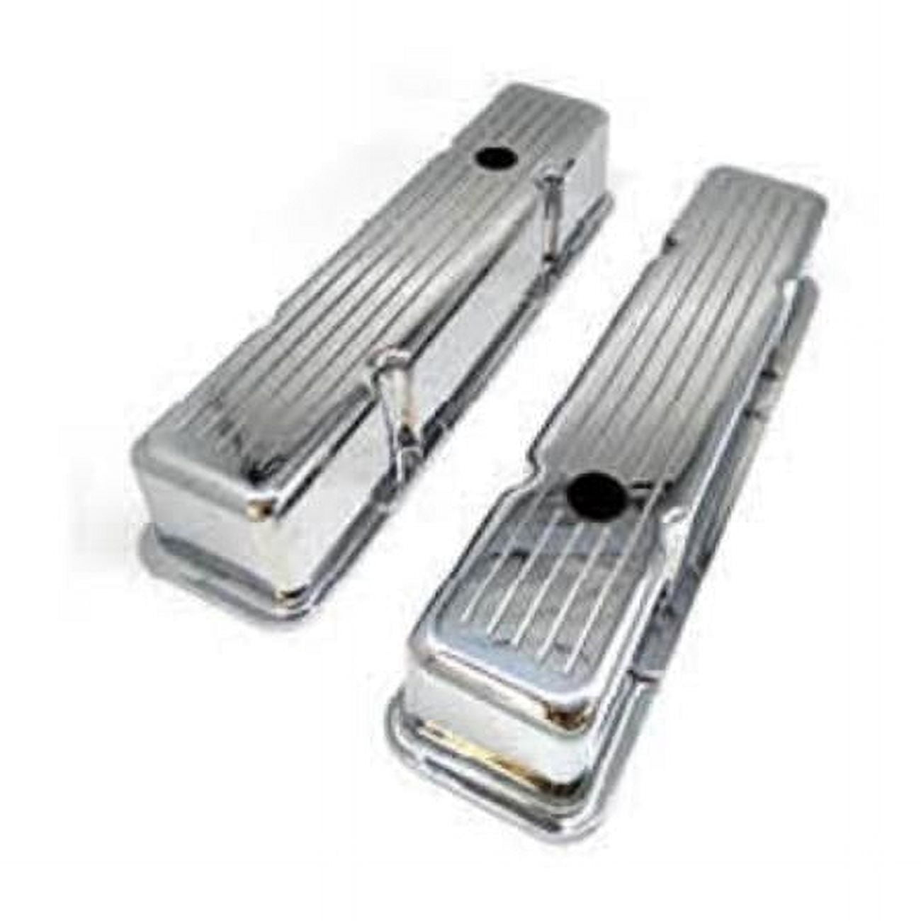 Bous Performance E41007BK Tall Aluminum Ball Milled Valve Cover with ...