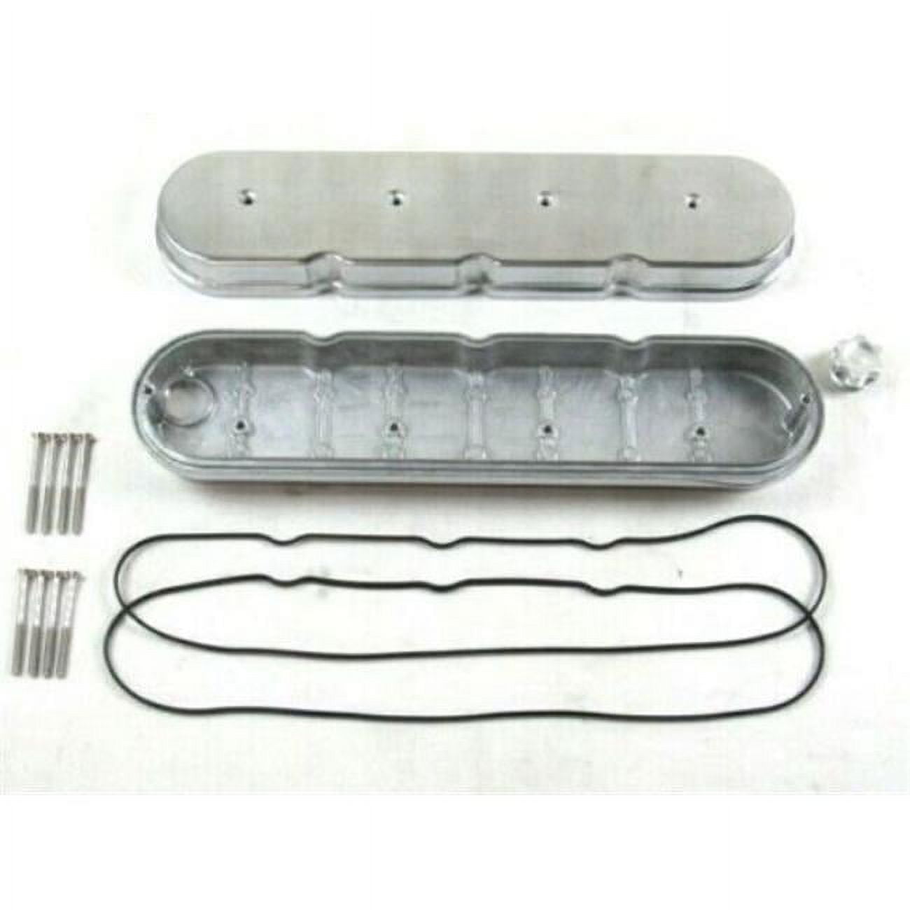 Bous Performance E41043P Cast Aluminum Center Pull Baffled Valve Cover