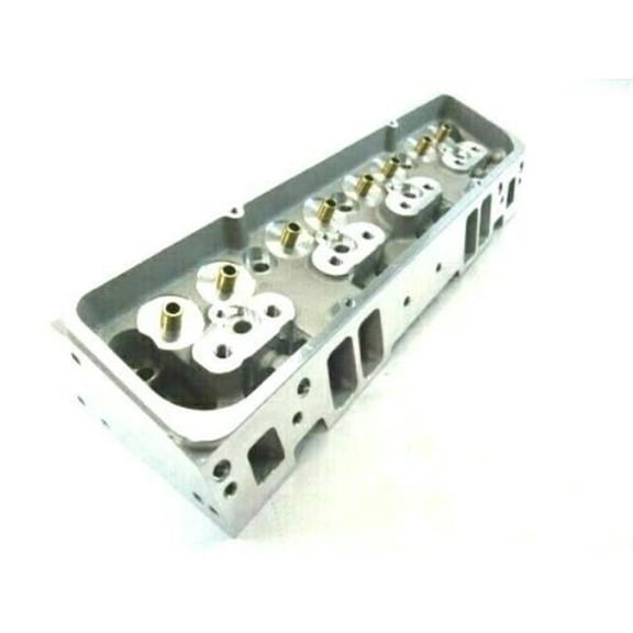 Bous Performance E42001 Aluminum Cylinder Head with Straight Plug for Small Block Chevy