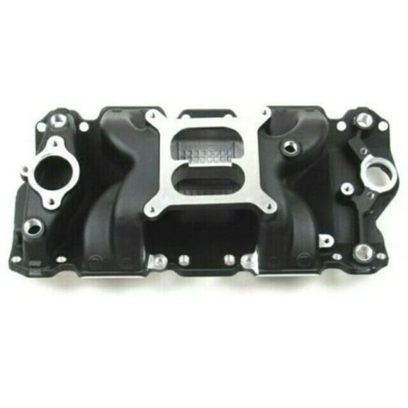 Bous Performance E42406BK Intake Manifold for 1957-1995 Chevy SBC 350 Eliminator, Black