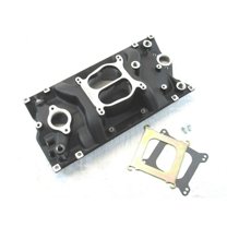 Bous Performance E42421BK SBC 350 Holeshot Vortec Intake Manifold, Black