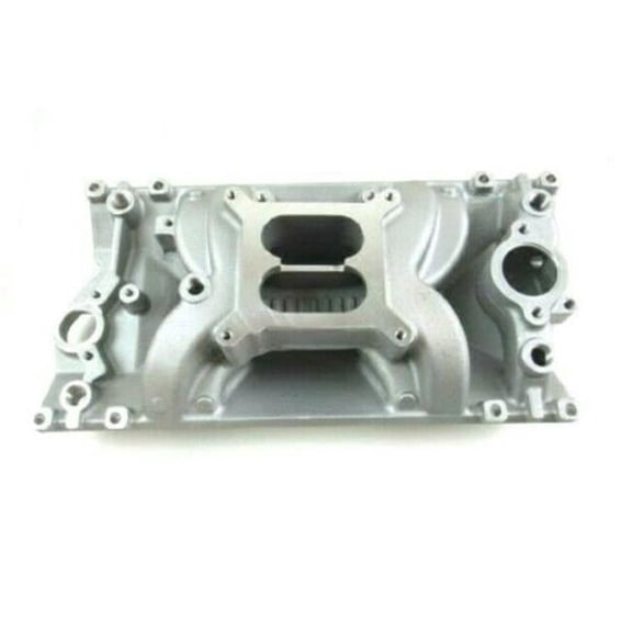 Bous Performance E42423 SBC 350 Eliminator Vortec Intake Manifold, Satin