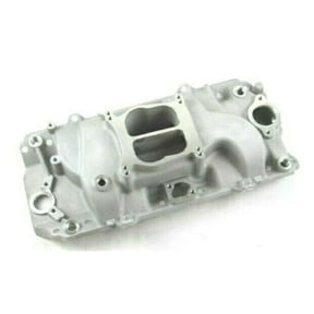 Bous Performance E42441 BBC 396 Chevy Holeshot Oval Port Intake Manifold, Satin
