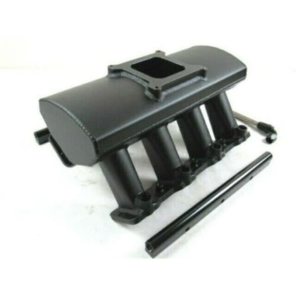 Bous Performance E42619BK LS3-LS92 EFI Fuel System One Carburetors Intake Manifold, Black Anodized