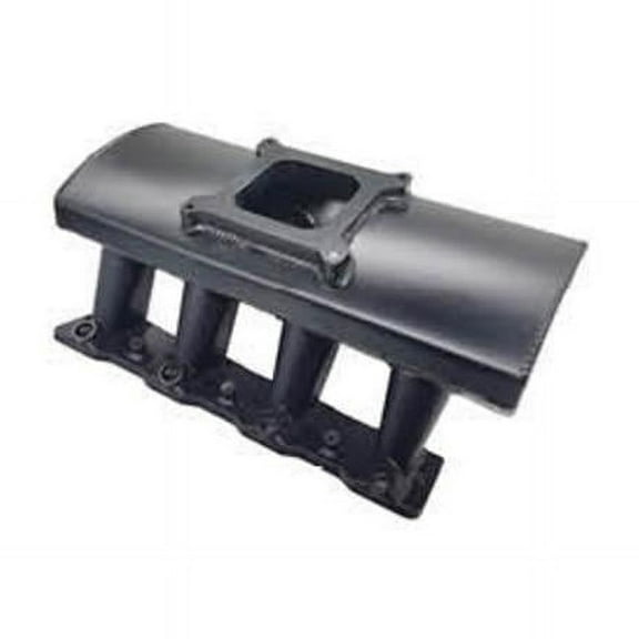 Bous Performance E42630BK LS7 Carb Fuel System One Carburetors Intake Manifold, Black Anodized