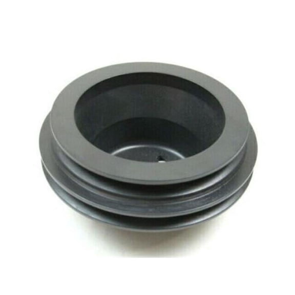 Bous Performance E43062BK Aluminum Long Water Pump Pulley with Double Groove for 1969-Up BBC 396-454, Black