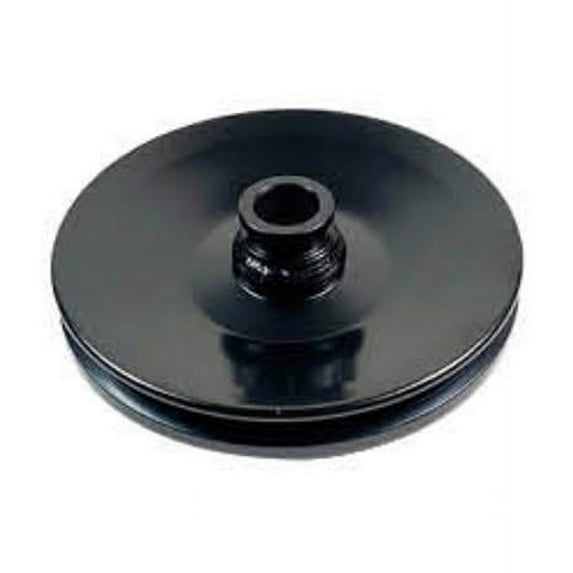 Bous Performance E43601BK Press on Style GM Single Groove Power Steering Pump Pulley for SBC BBC Chevy 350 454, Black
