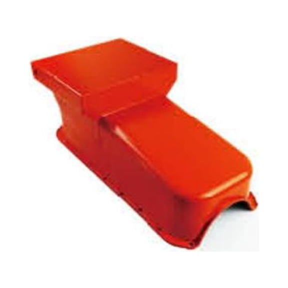 Bous Performance E44025Z Cheater Racing Oil Pan for 1980-1985 SBC Chevy 283-305-327-350, Zinc