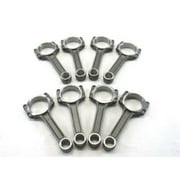 Bous Performance E46001 5140 Steel I-Beam Connecting Rod with 5.7 in. Press Pin for SBC 350