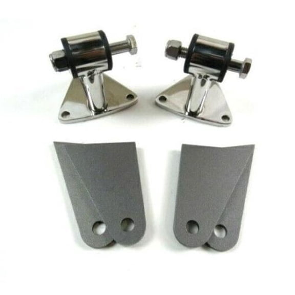 Bous Performance E49001S SBC & BBC Chevy V8 Engine Weld-In Motor Mount Kit, Stainless Steel