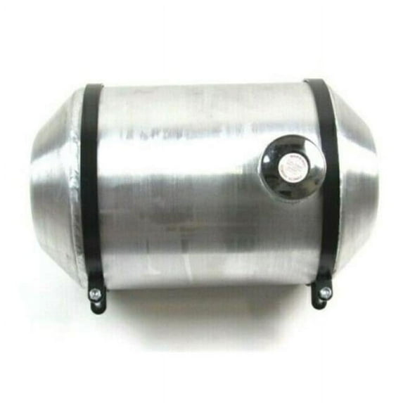Bous Performance F52031 5 gal Round Spun Aluminum Fuel Tank, 10 x 16.5 in.