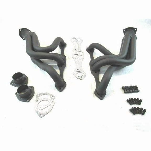 Bous Performance Small Block Chevy Universal Street Rod Headers, Black