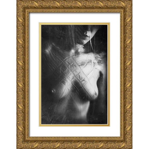 Bousca, Bogdan 11x14 Gold Ornate Wood Framed with Double Matting Museum Art Print Titled - Untitled