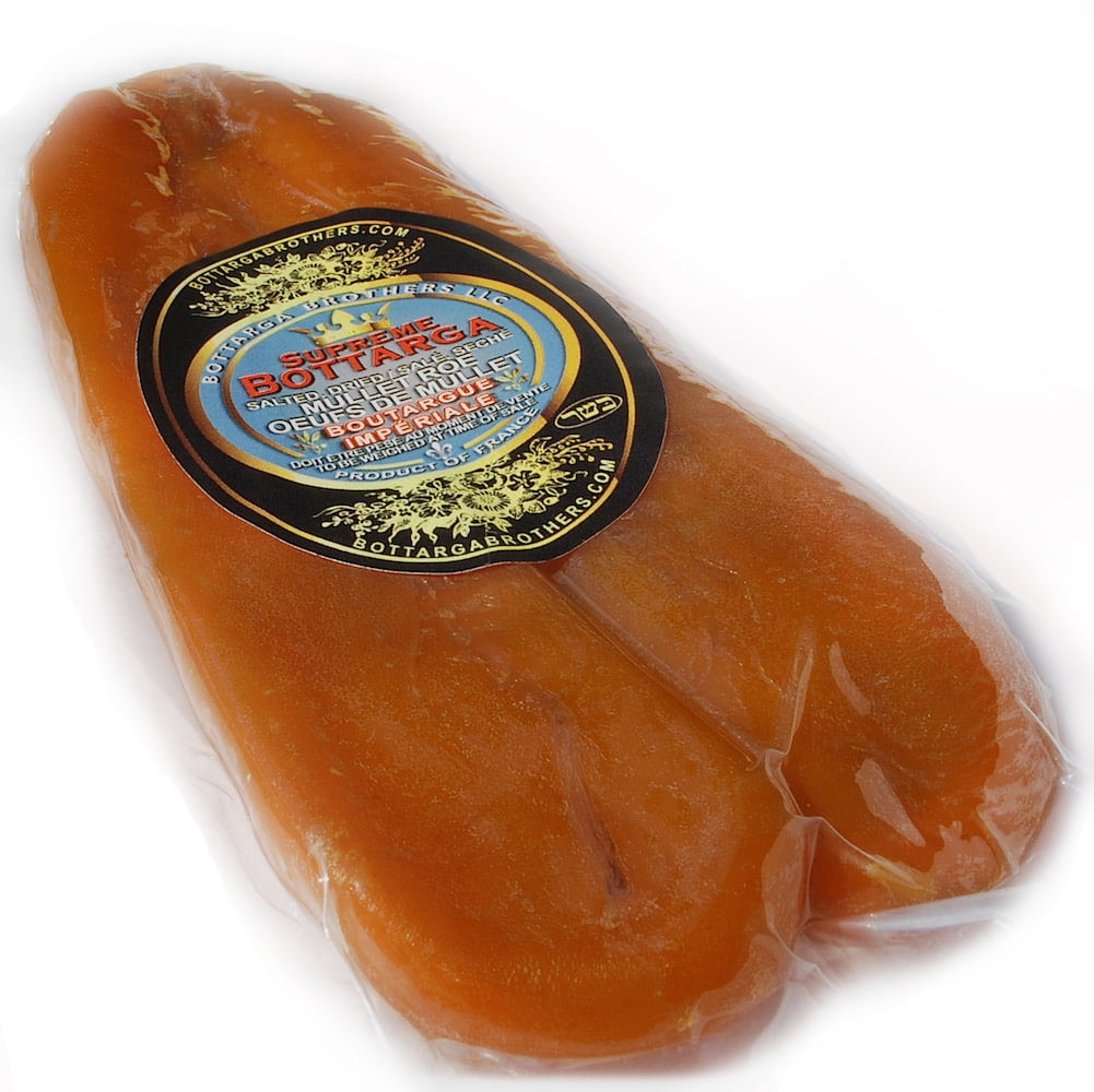French/Tunisian Style Boutargue Classique - Kosher Waxed Cured Mullet Roe, Approx. 7.5 Oz