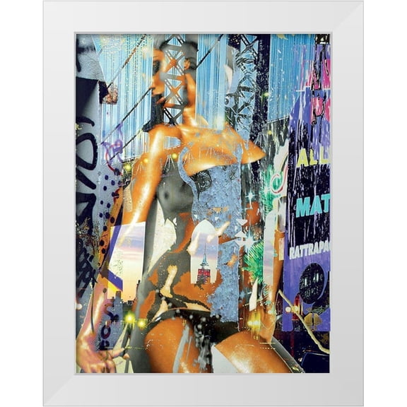 Bouteiller, Cedric 12x14 White Modern Wood Framed Museum Art Print Titled - Sensual