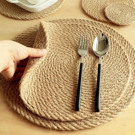 Boutique Clearance Kitchen Mat Linen Insulation Mat Table Placemat Home MugIt Is Suitable for Hot Plates POTS and Pans