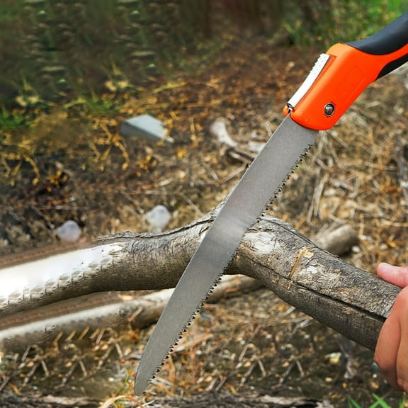 Boutique Clearance Polishing Stone Folding Hand Saw 9.8 Inch Pruning Camping Saw Triple Cut Teeth Tree Saw for Tree Wood Cutting Trimming Steel Ergonomic Handle