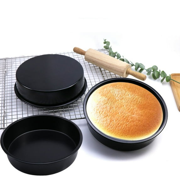 Boutique Clearance Sales Dessert Molds 8” Round Cake Pans Nonstick Round Baking Cake Pan Dish Tin Baking Set Bakeware