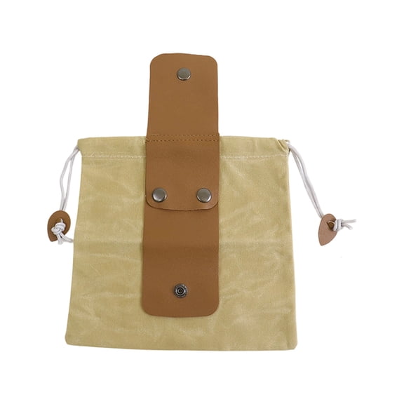 Boutique Clearance foraging Bag Waxed Canvas Bag Leather foraging Basket for Camping Hiking Hunting Grocery Storage