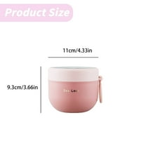 Boutique Kitchen Big Clearance Kids Vacuum Insulated Food Jar With Spoon Stainless Steel Insulated Food Container Food Insulated Soup Mug Leak Proof School Picnic Outdoor Hot and Cold Foods (600ml)