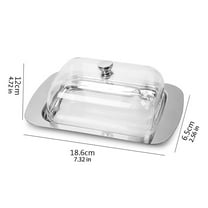 Boutique Kitchen Clearance Sales Butter Dish With Lid Farmhouse Butter Dish Butter Container With Cover Stainless Butter Butter Stick Holder For Countertop Kitchen Decor