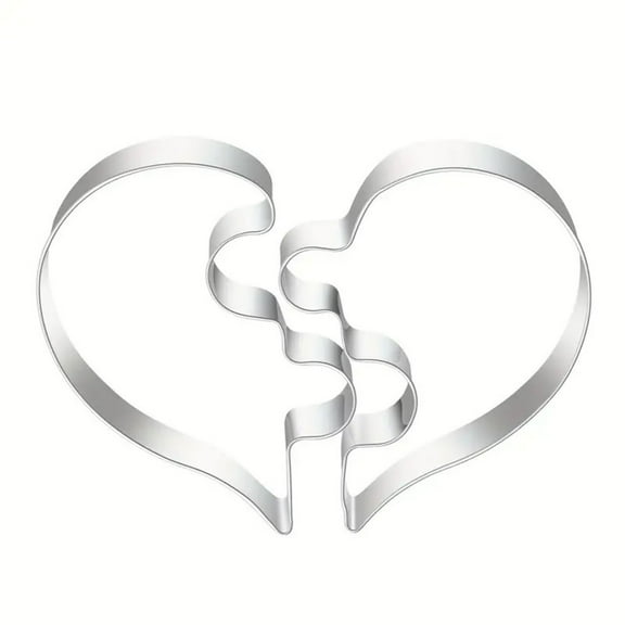 Boutique Bakeware Big Clearance Heart Shape Cookie Cutter Wear Cake Widely Use 304 Stainless Heart Shaped DIY Cookie Mould for Home