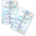 thumbnail image 1 of Boutique Marketing LLC Dermal Filler Aftercare Card  30 Pack  4x6inch inch Post Card Size  Medical Spa Business Cards for Filler Aftercare Instructions  Faux Holographic Design, 1 of 9