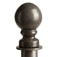 thumbnail image 1 of Boutique Raw Steel Ball Round Fitting Finial, 1 of 1