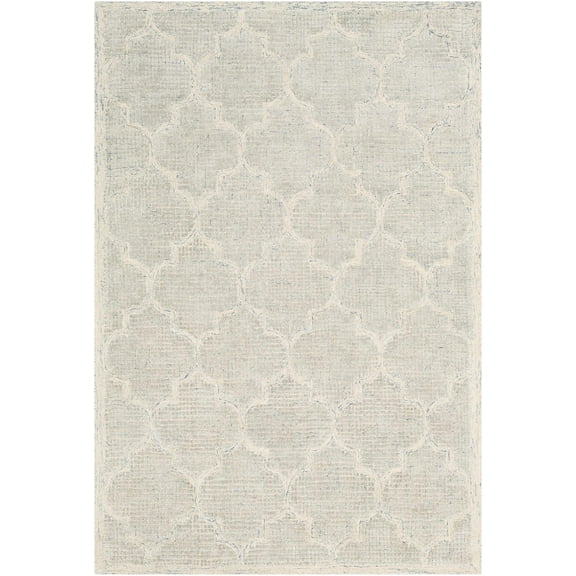 BoutiqueRugs Abie Traditional, Transitional Area Rug - Light Slate, Blue, Cream - 6' x 9'