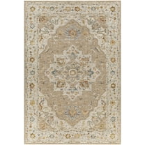 Boutique Rugs Adana Traditional Medallion Area Rug - Tan, Light Gray, Medium Gray - 10' x 13'11"