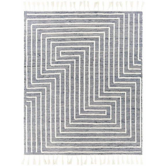 BoutiqueRugs Aditya Bohemian, Transitional Area Rug - Teal, Cream - 5' x 7'6"