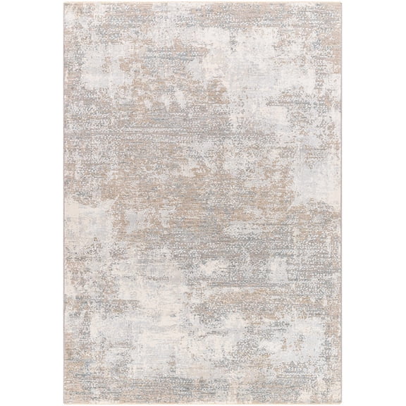 BoutiqueRugs Adwoa Contemporary Area Rug - Light Gray, Cloud Gray, Dark Gray - 2' x 2'11"