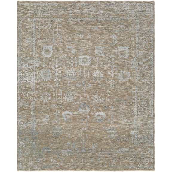 BoutiqueRugs Akos Traditional Area Rug - Olive, Medium Gray, Slate Blue - 2' x 3'