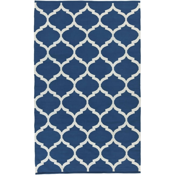 BoutiqueRugs Alcalde Transitional Area Rug - Navy, Ivory - 4' x 6'