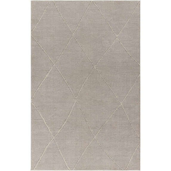 BoutiqueRugs Aldis Bohemian, Transitional Area Rug - Machine Washable - Light Slate, Gray - 8'11" x 12'