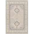 thumbnail image 1 of BoutiqueRugs Alena Boho Hand Tufted Wool and Cotton Natural Fiber Soft Area Rug - Traditional Medallion Carpet for Living Room - Gray, Cream- 5' x 7'6" (5x7), 1 of 6