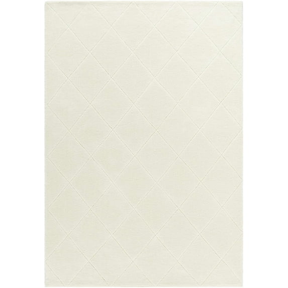 BoutiqueRugs Almeda Bohemian, Transitional Area Rug - Machine Washable - Off White, Pearl - 3'6" x 5'6"