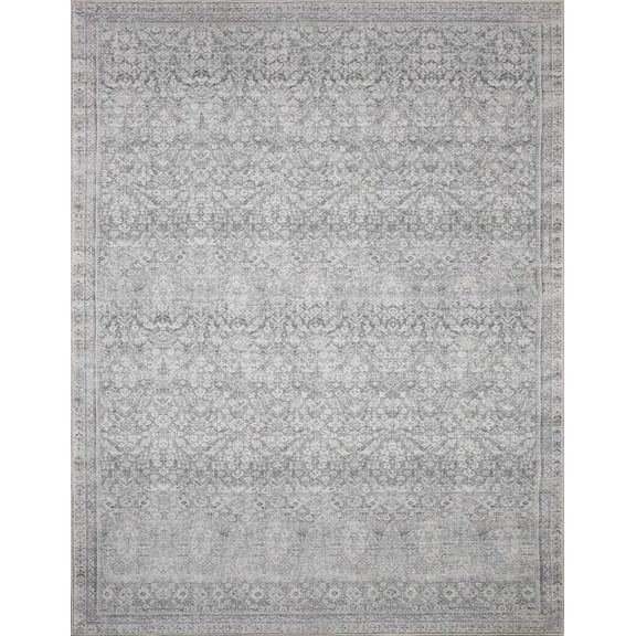 BoutiqueRugs Alyria Traditional Area Rug - Gray, Cream, Charcoal - 2'1" x 3'9"