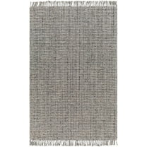 BoutiqueRugs Amiel Contemporary Area Rug - Light Slate, Black - 2' x 3'