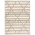 thumbnail image 1 of BoutiqueRugs Anah Geometric Indoor Outdoor Rug - Boho High Low Textured Area Rug - Performance Carpet for Porch, Living Room - High Traffic - Taupe, Beige, Cream - 7'10" x 10' (8x10), 1 of 19