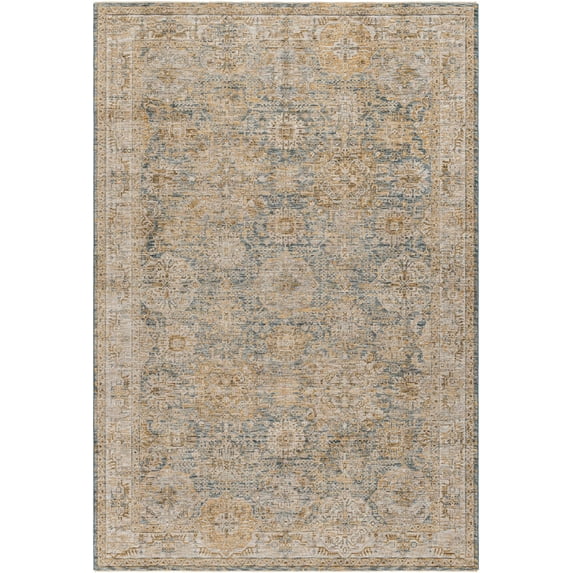 BoutiqueRugs Ange Traditional Area Rug - Sage, Light Sage, Tan - 2'11" x 2'