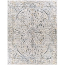Boutique Rugs Anmoore Traditional Area Rug - Teal, Medium Gray, Mustard - 10' x 13'11"