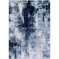 thumbnail image 1 of BoutiqueRugs Apas Blue Abstract Area Rug - Teal, Medium Gray, Burgundy - 2' x 2'11", 1 of 8