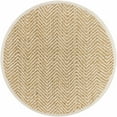 thumbnail image 1 of BoutiqueRugs Aren Traditional, Transitional Area Rug - Peach, Tan - 6' Round, 1 of 12