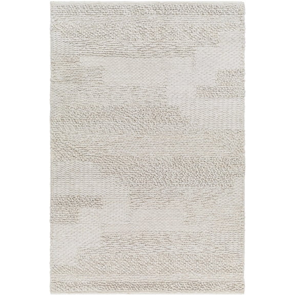 BoutiqueRugs Arezo Contemporary Area Rug - Light Gray, Nutmeg, Cloud Gray - 5' x 7'6"