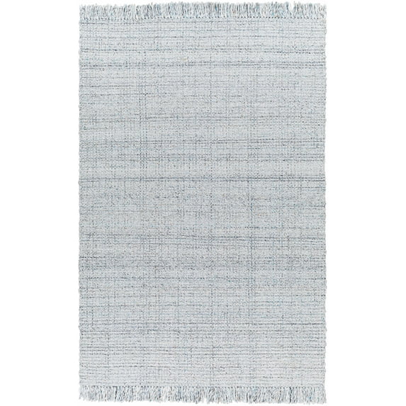 BoutiqueRugs Aron Contemporary Area Rug - Light Slate, Charcoal, Dark Red - 5' x 7'6"