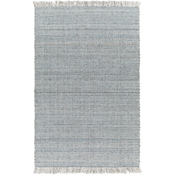 BoutiqueRugs Aron Contemporary Area Rug - Light Slate, Charcoal, Dark Red - 5' x 7'6"