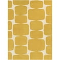 thumbnail image 1 of BoutiqueRugs Astor Modern Mustard Wool Area Rug - Cream, Mustard - 5' x 8', 1 of 8