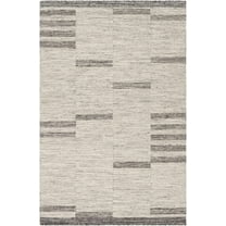 BoutiqueRugs Auchinleck Modern Wool Area Rug - Light Gray, Gray, Cream - 2' x 3'