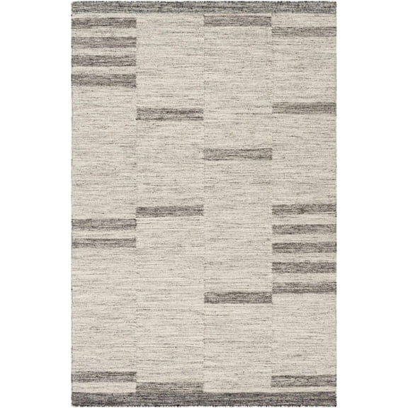 BoutiqueRugs Auchinleck Modern Wool Area Rug - Light Gray, Gray, Cream - 2' x 3'